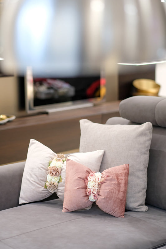 Cuscino Velluto e Fiori