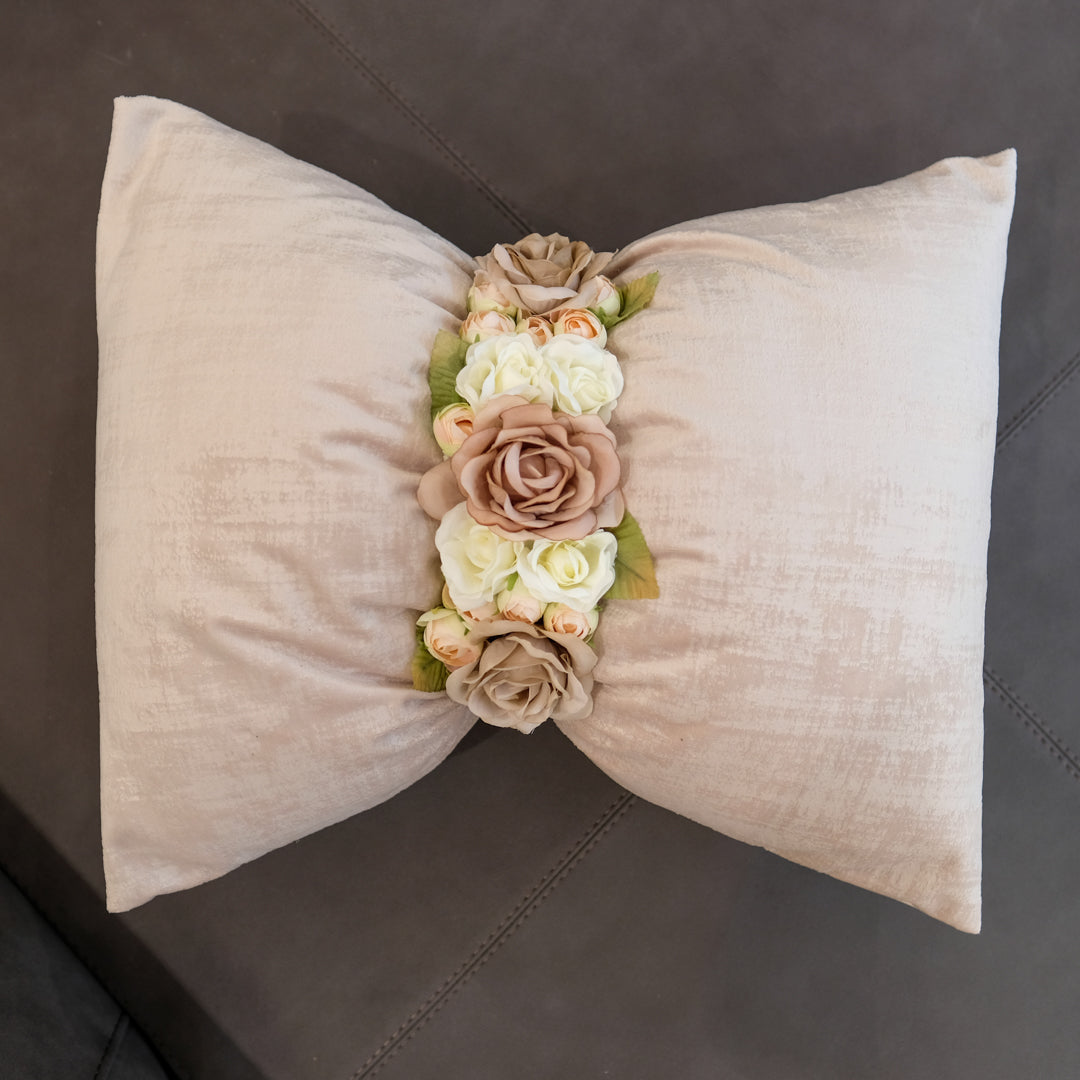 Cuscino Velluto e Fiori