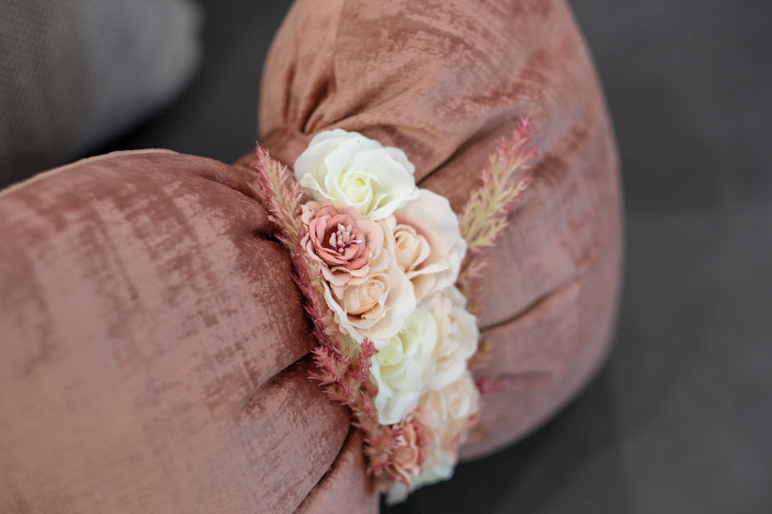 Cuscino Velluto e Fiori